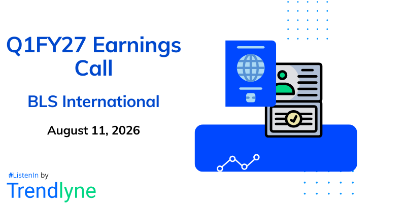 BLS International Services Results Earnings Call for Q1FY27