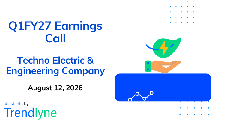 Techno Electric & Engineering Company Results Earnings Call for Q1FY27