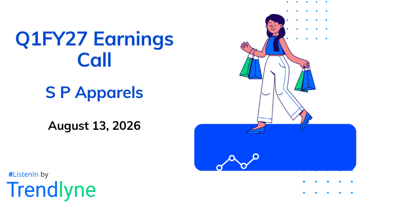 S P Apparels Results Earnings Call for Q1FY27