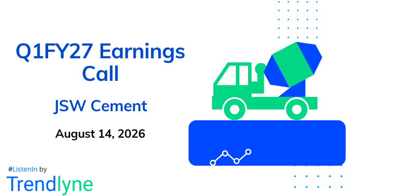 JSW Cement Results Earnings Call for Q1FY27
