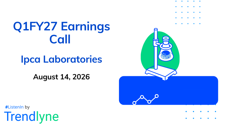 Ipca Laboratories Results Earnings Call for Q1FY27