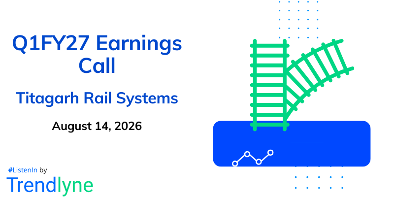 Titagarh Rail Systems Results Earnings Call for Q1FY27