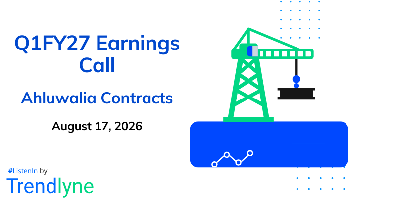Ahluwalia Contracts (India) Results Earnings Call for Q1FY27