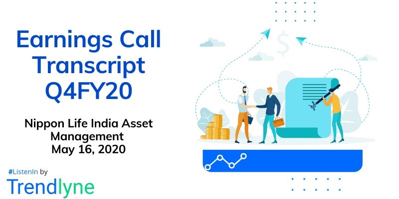 Earnings Call Transcript - Q4FY20 for Nippon Life India Asset Management
